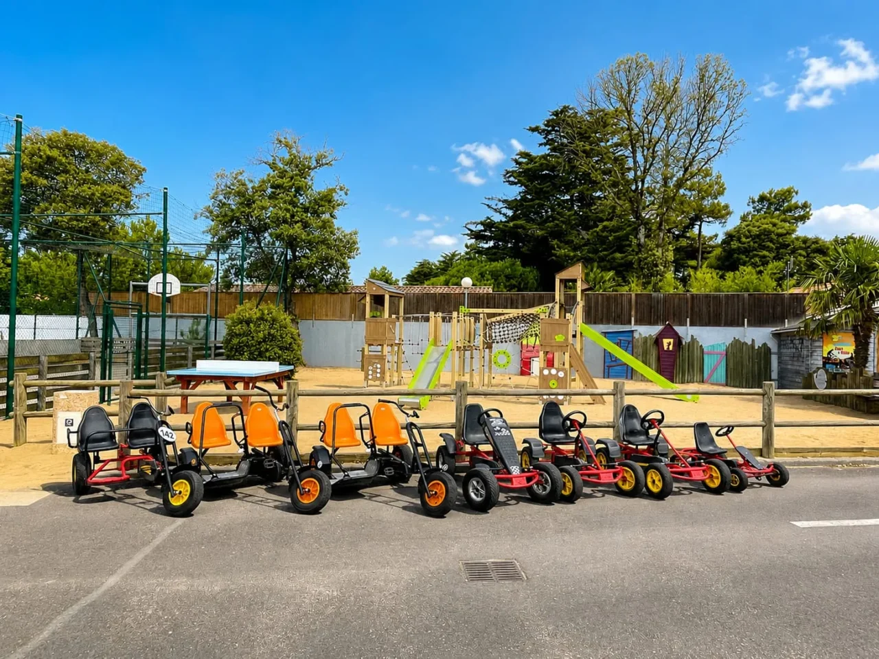 location vélos et karts au camping le california en vendée